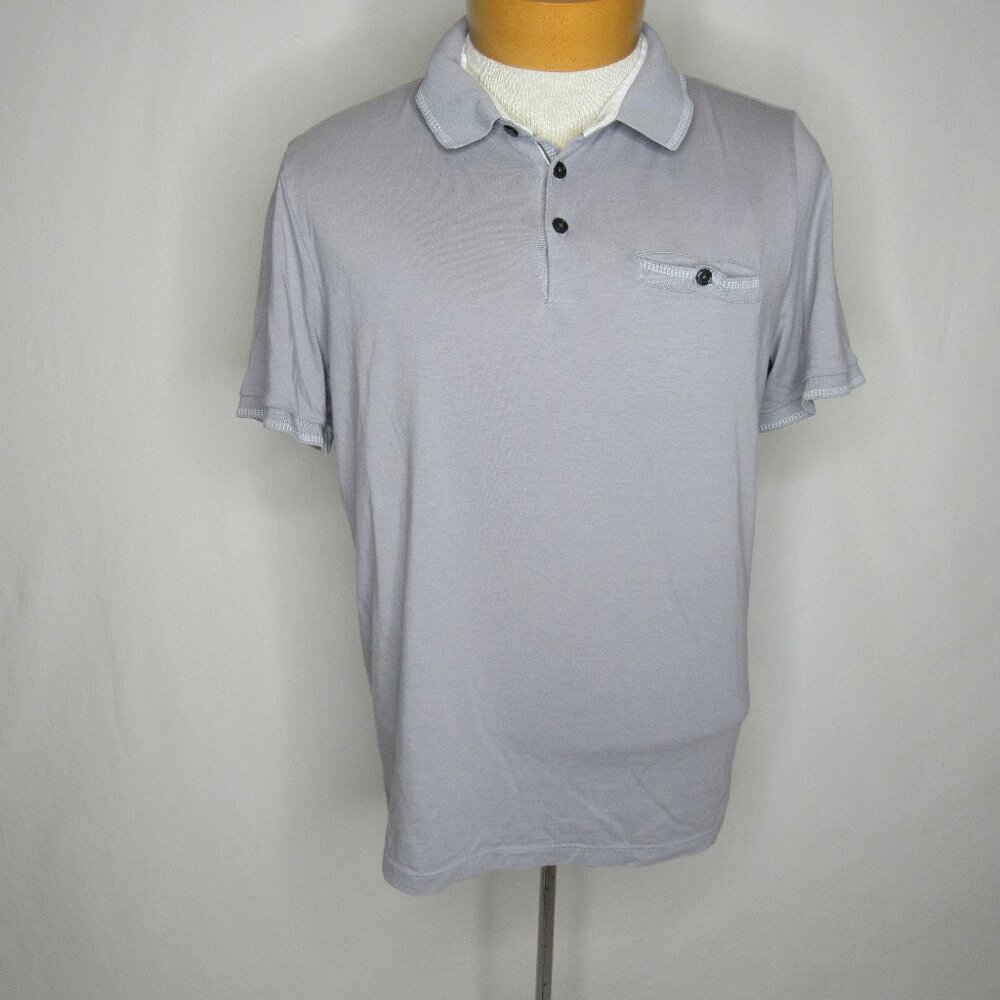 Ted Baker London Tortila Slim Fit Gray Polo Shirt Men's 4 US L Large